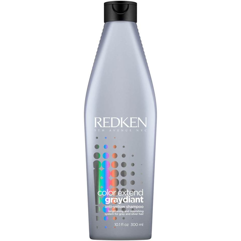  Redken Color Extend Graydiant Shampoo, £15.50, will not only nourish coarser greys, but also neutralise brassy tones