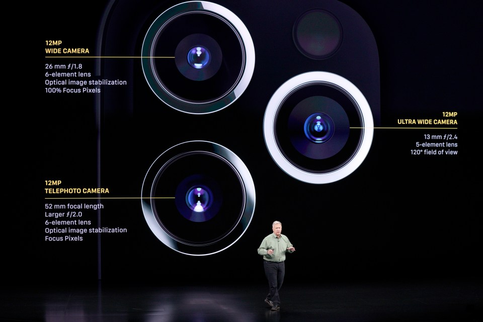  iPhone 11 Pro includes a 12-megapixel wide camera with a f/1.8 aperture and optical image stabilisation