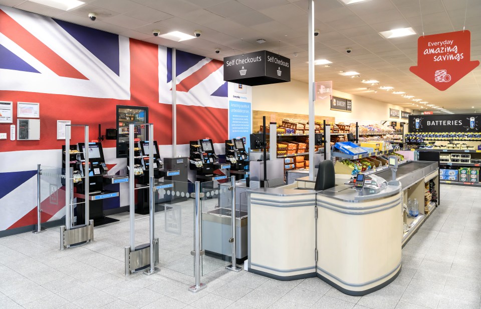  Aldi is trialling the new self service checkouts which it hopes will speed up paying for shopping