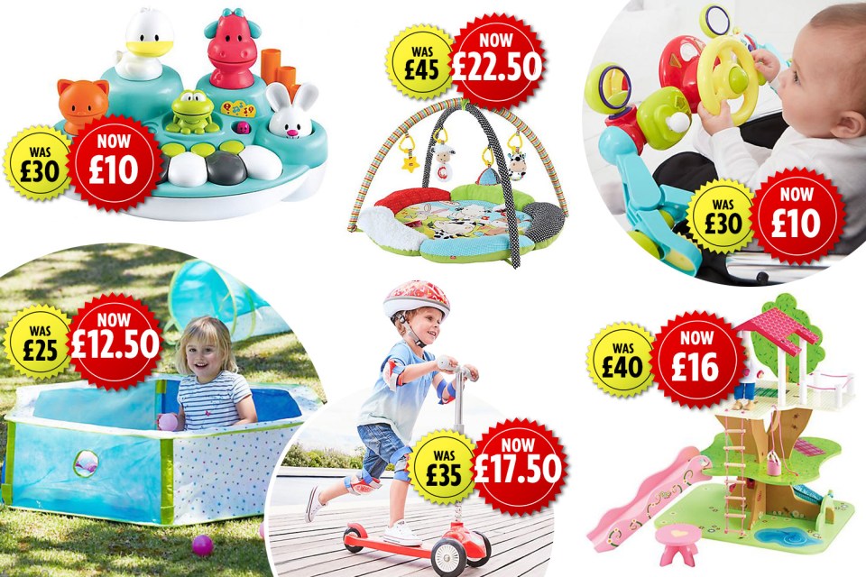  Mothercare is offering three for two on almost 1,500 toys