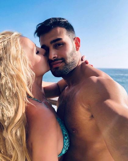 Britney Spears’ boyfriend Sam Asghari has praised her ‘absolute strength’ after she checked herself into a mental health facility