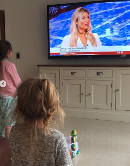  Paddy McGuinness shared a picture of his kids watching Christine on TV