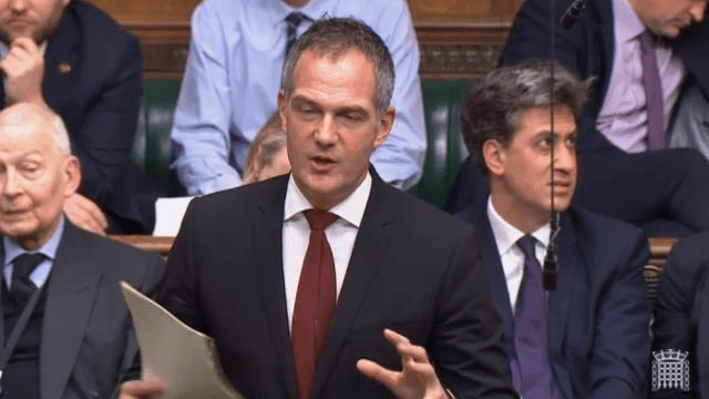  Ed Miliband, right, looked stunned as the protesters took over the gallery this evening