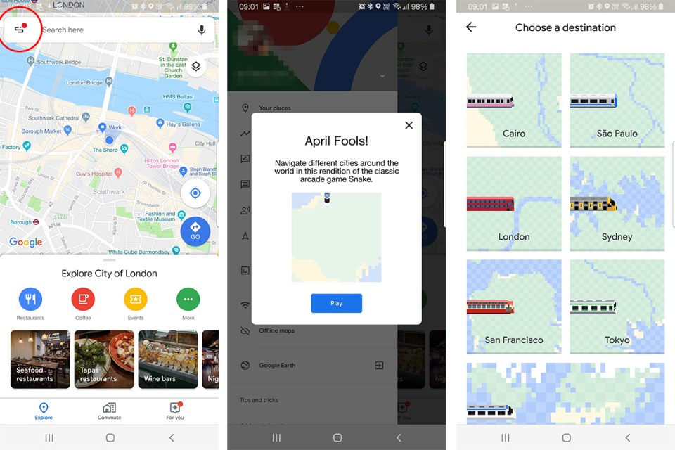 Google April Fool has brought Snake back to your phone