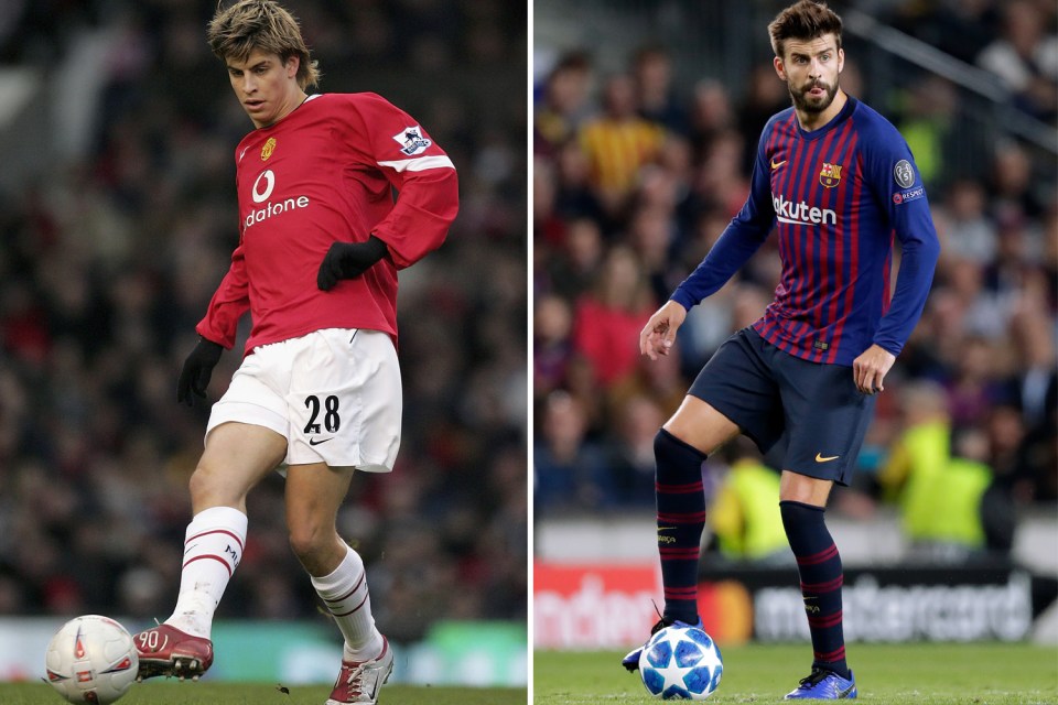  Gerard Pique may have spent four years at Manchester United but his home will always be the Nou Camp