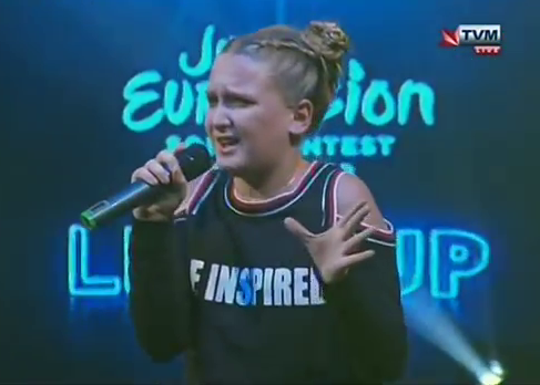 She performed the exact same song on Maltese telly last year