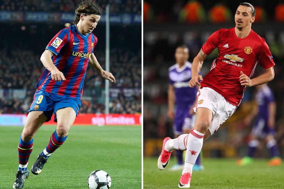  Zlatan Ibrahimovic fell out with Pep Guardiola at Barcelona but won over Manchester United fans