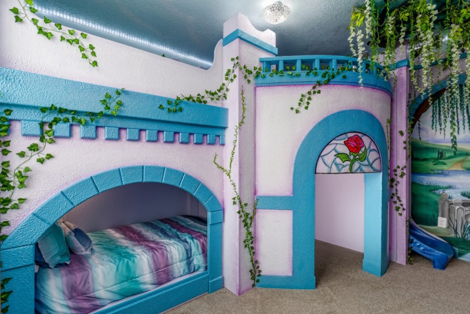  Bunk beds in Rapunzel's tower will please any young fan