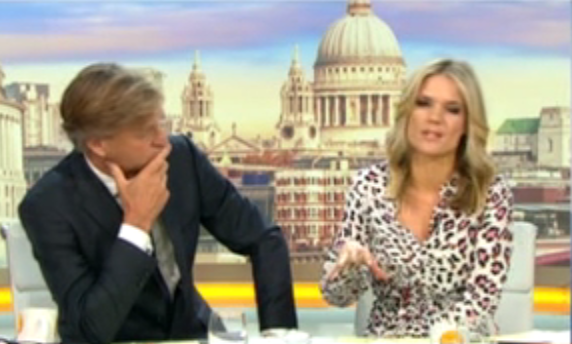  Presenter Charlotte Hawkins challenged Mr Farage on Good Morning Britain