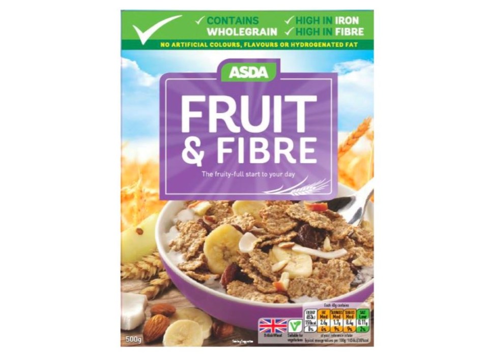 Asda is recalling the cereal packs because they may contain plastic