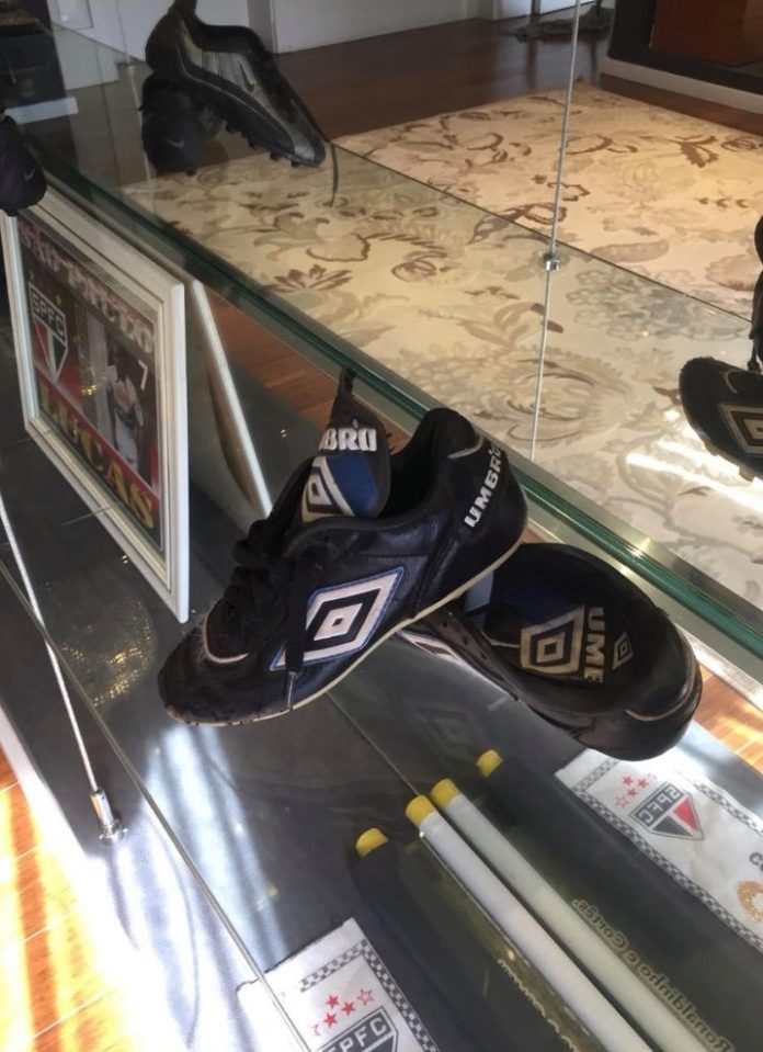  The tiny boots are a reminder of how far the Spurs star has come