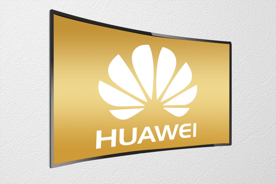  Here's a mock-up of what the Huawei 5G 8K TV could look like