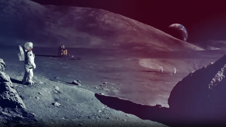  The plan is to have a permanent human presence on the Moon by the 2030s (artist's impression)