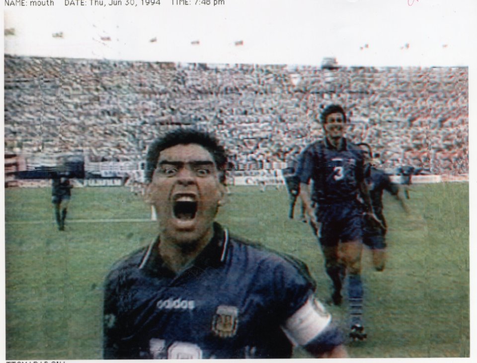  1994: Maradona celebrates his goal against Greece in Argentina’s World Cup opener with bulging-eyed joy, but a game later he fails a drugs test for ephedrine and is sent home from the US in disgrace and banned for 15 months