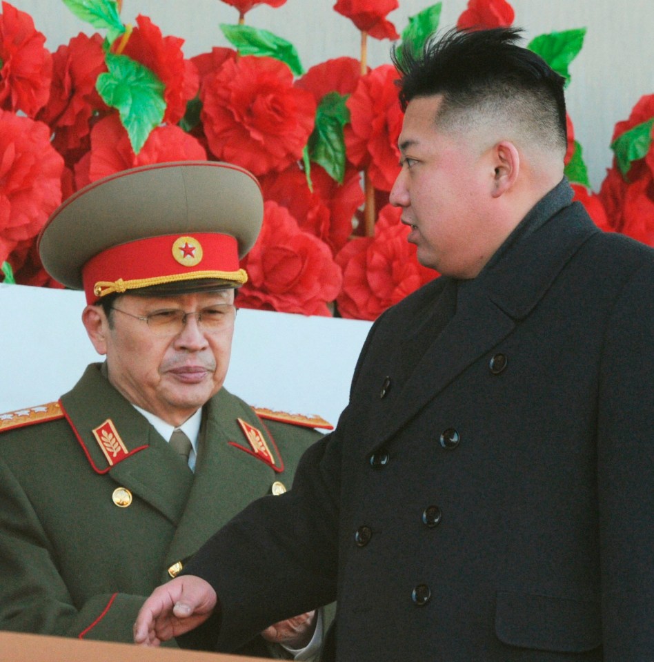  Kim executed his uncle Jang Song-thaek, left, in 2013, using an anti-aircraft gun