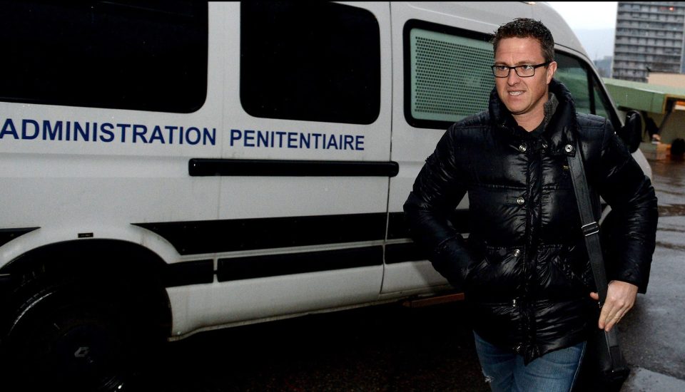  Brother Ralf Schumacher arrives at the Grenoble University Hospital where Schumacher was treated after his injury