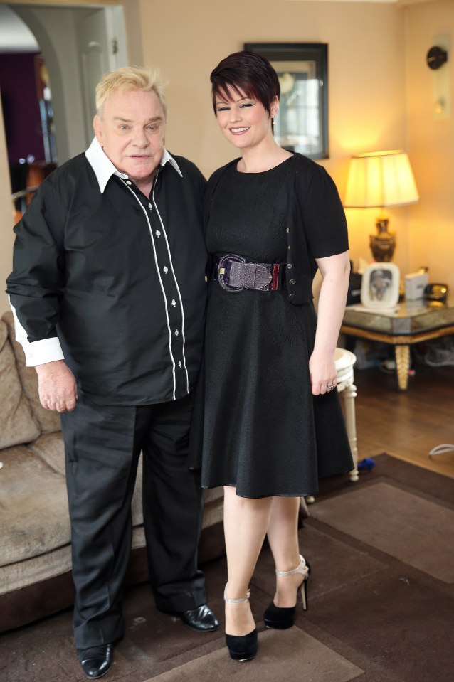  Freddie Starr with fourth wife Sophie in 2014