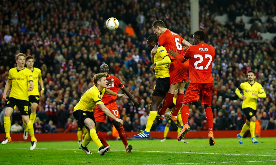  Dejan Lovren was the hero late as Liverpool battled back to beat Dortmund