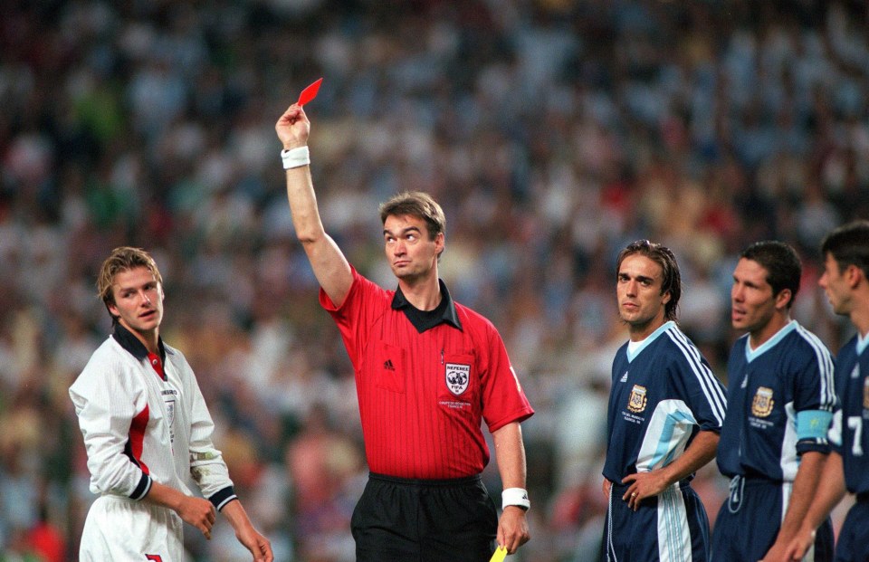  David Beckham has opened up on the abuse he got from fans after being sent off against Argentina at the 1998 World Cup