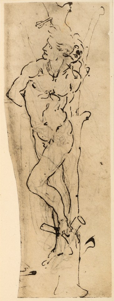  This simple sketch by da Vinci is a far cry from the Mona Lisa, and highlights the artist's varied interests