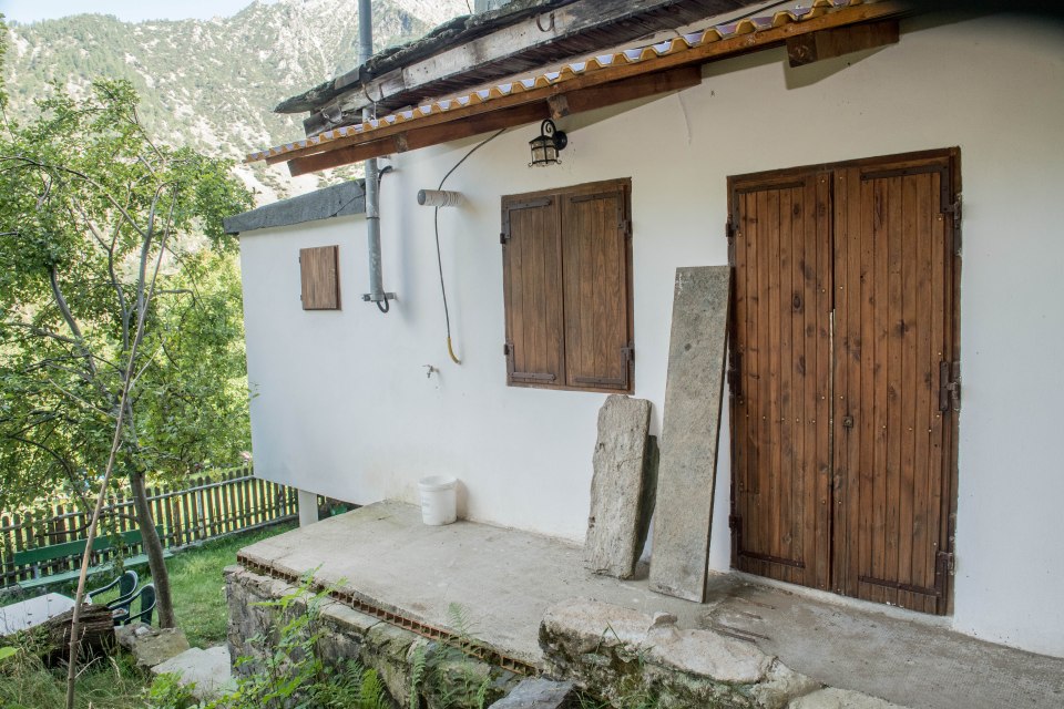  A general view of a remote dwelling in the abandoned village of Borgial, Italy, used by the kidnappers