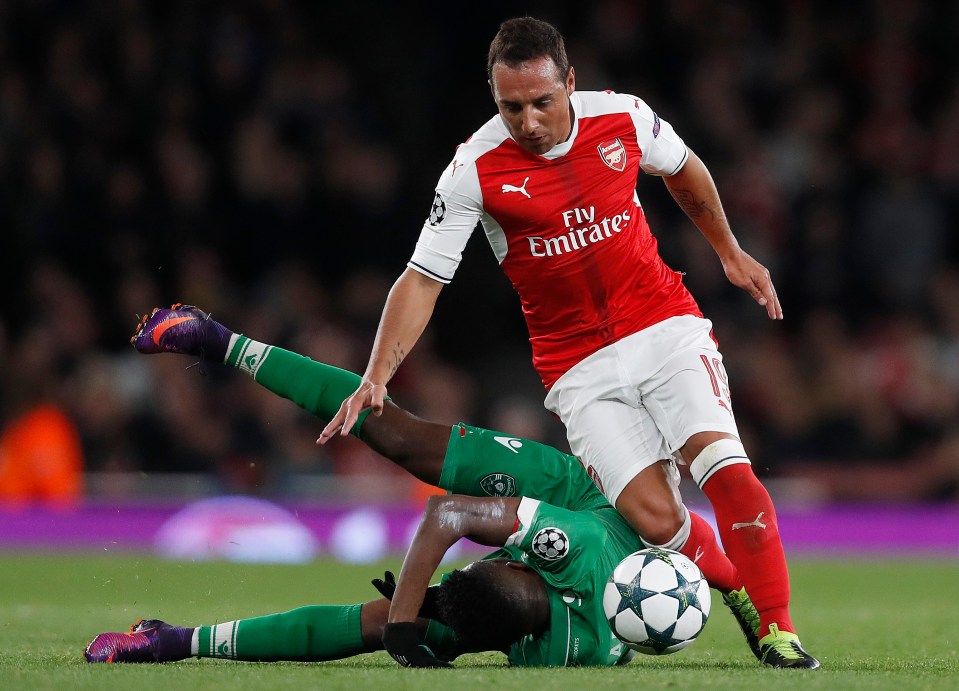  Santi Cazorla missed more than 100 Arsenal games and considered retirement after a complicated Achilles problem