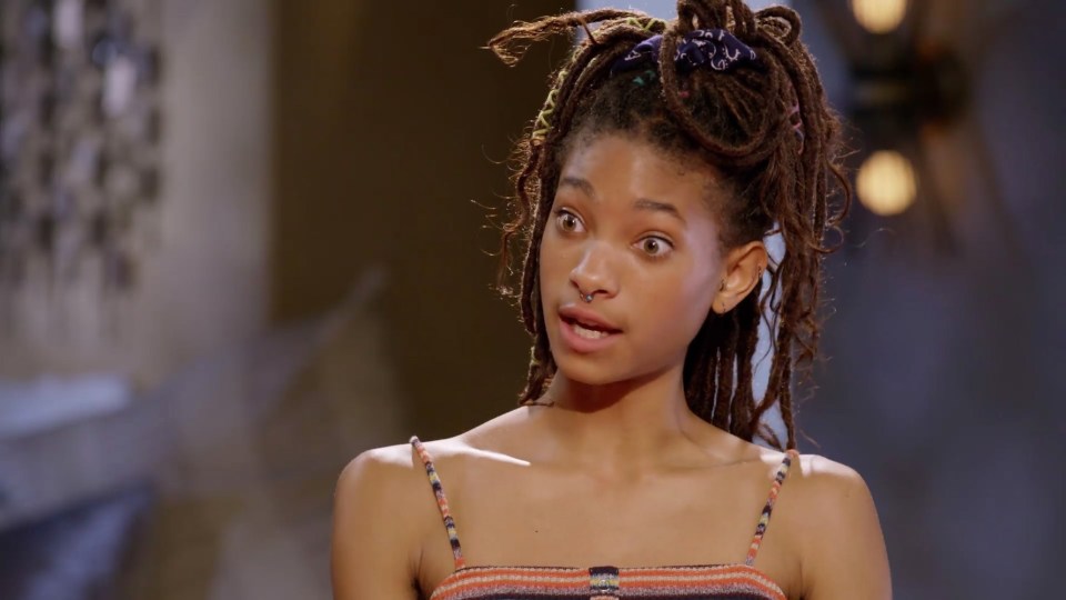 Willow opened up on the show about the pressures she felt as a child