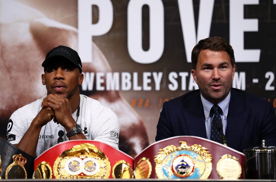  Promoter Eddie Hearn admitted he is 'scared' for Anthony Joshua facing Andy Ruiz Jr