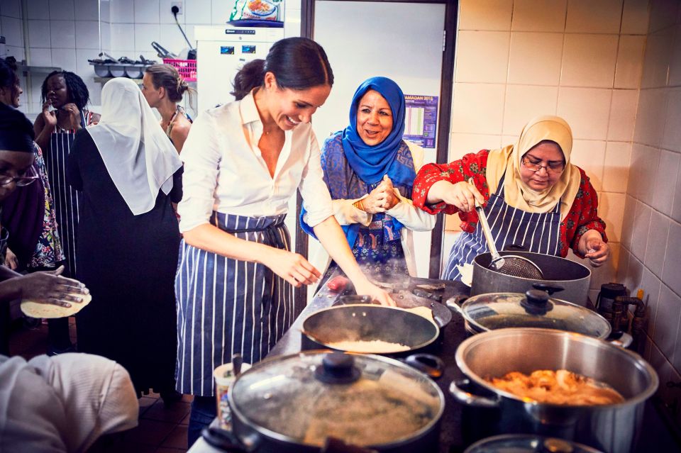  The Duchess of Sussex proved she's not afraid to get stuck in during the fundraiser