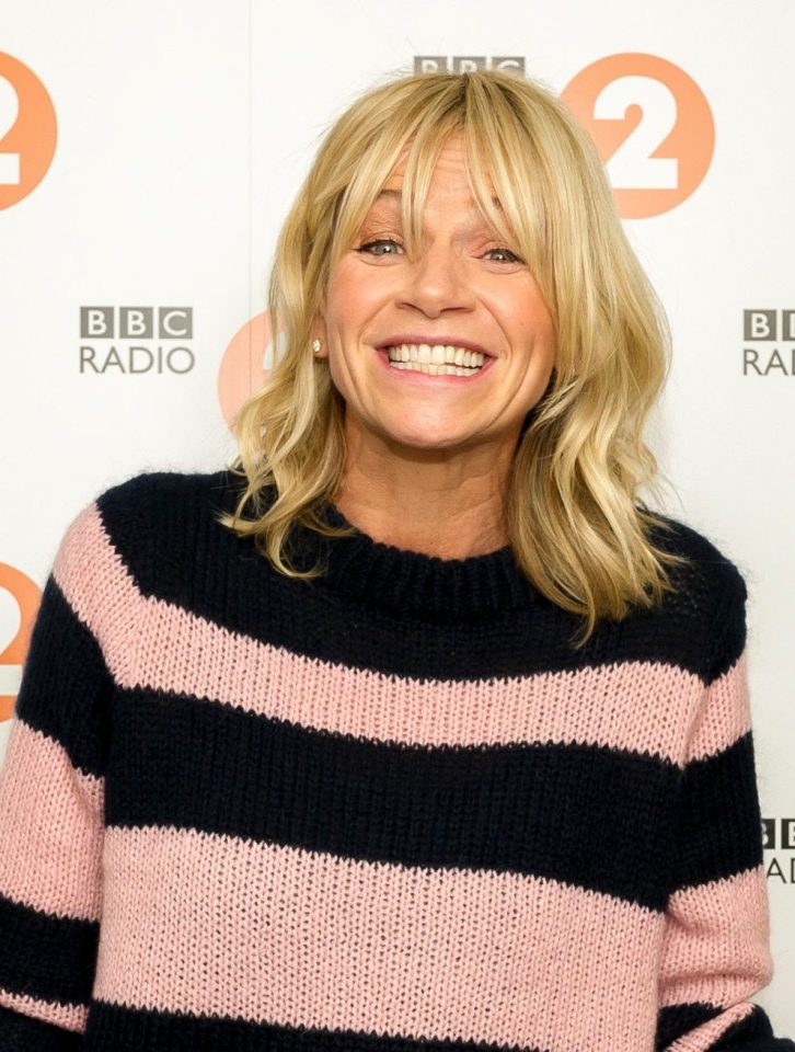  Radio 2 host Zoe Ball is the best paid female