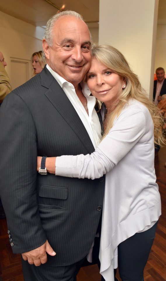  Philip Green and his wife Tina