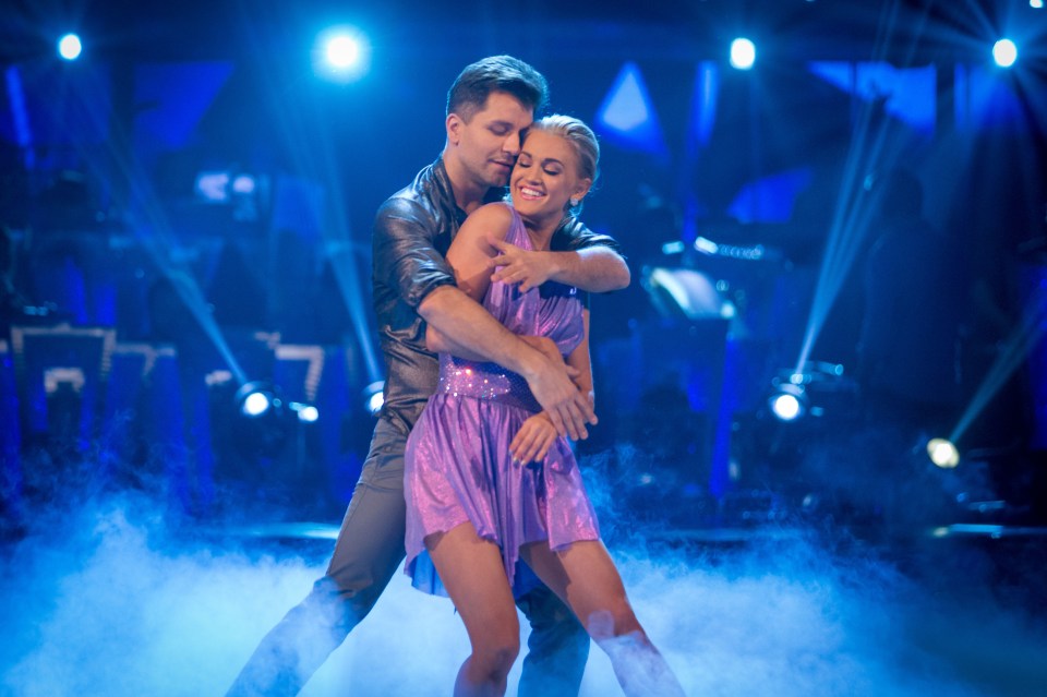  Ashley with her Strictly partner Pasha Kovalev