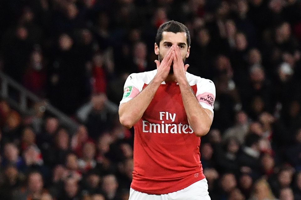  Henrikh Mkhitaryan is set to miss the Europa League final as Arsenal fear for the Armenian's safety in Azerbaijan