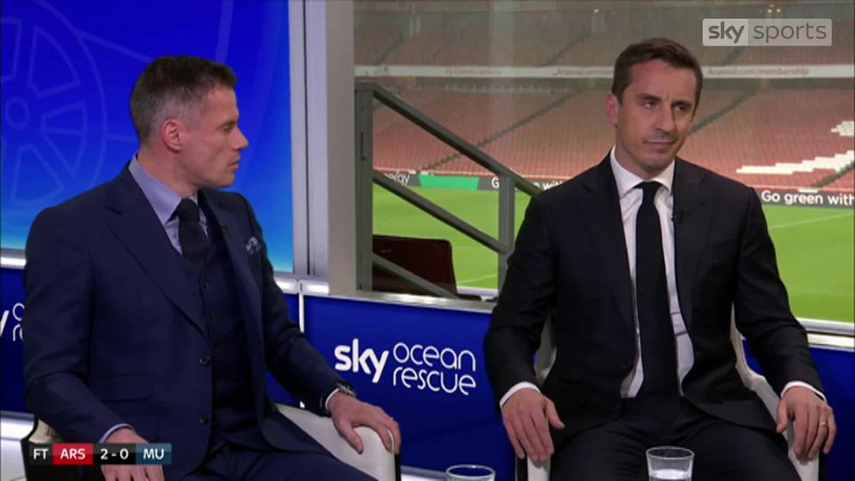  Gary Neville and Jamie Carragher love to aim jibes at each other