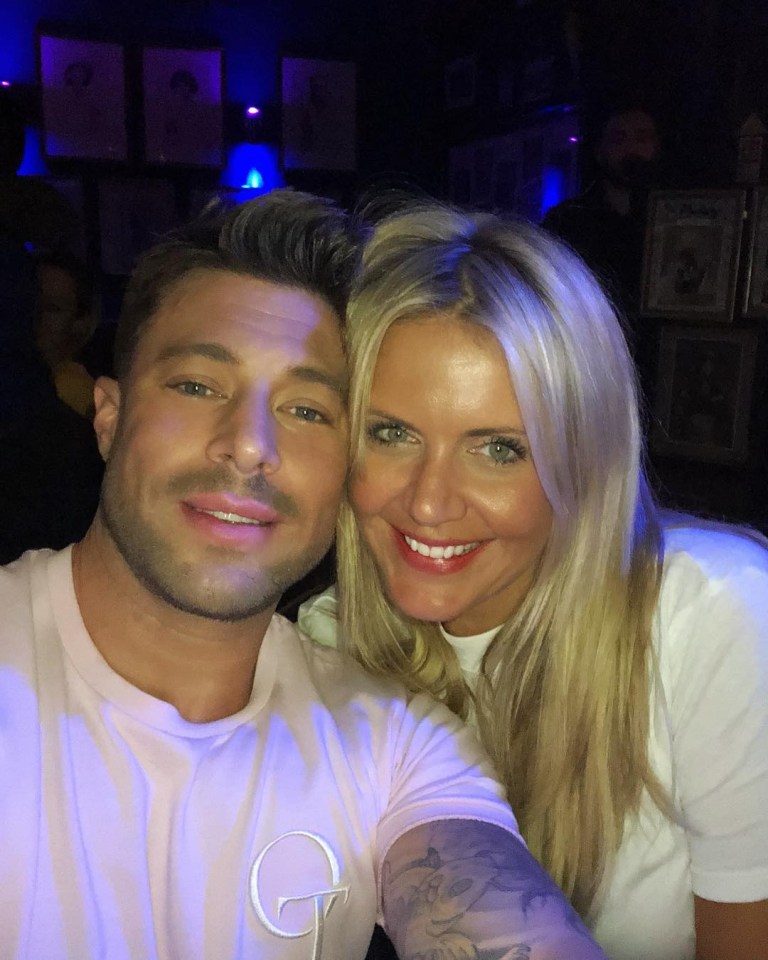  Blue singer Duncan James poses with Strictly's talent chief Stefania Aleskander