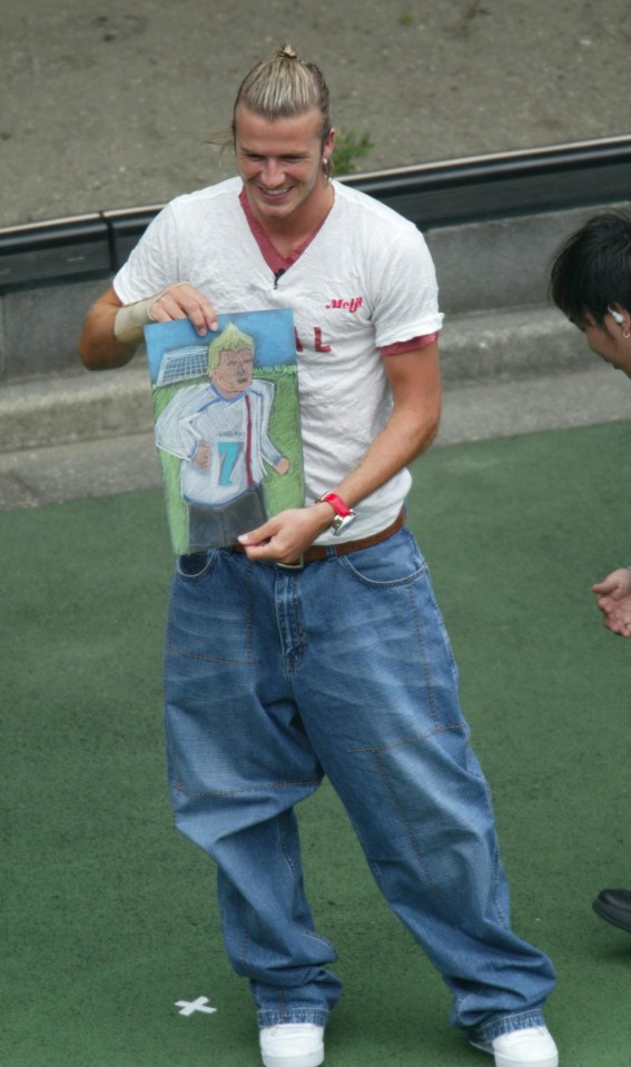 David Beckham pictured in Tokyo days before his move to Madrid