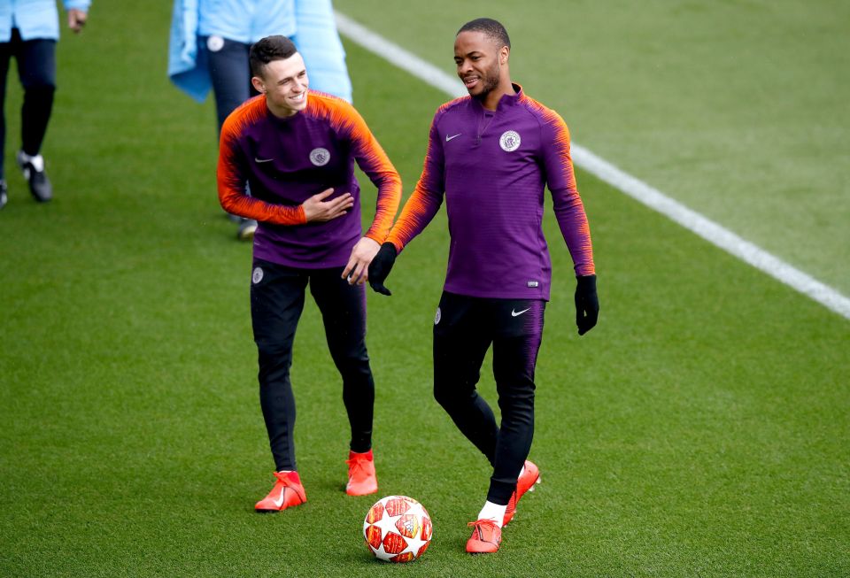  Raheem Sterling (right) and Phil Foden led tributes to Allan and Judith