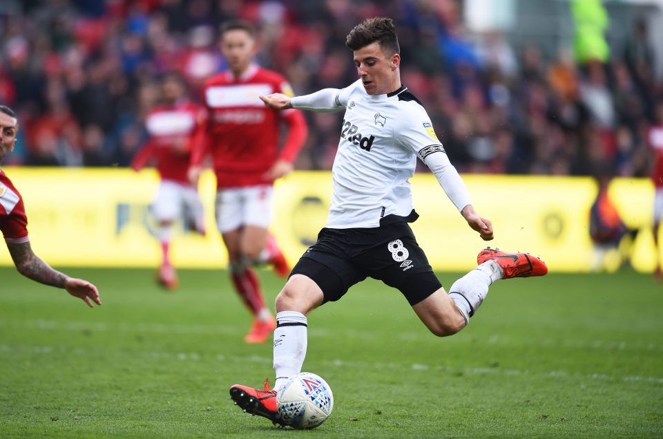  Mason Mount has enjoyed an excellent season on loan at Derby County