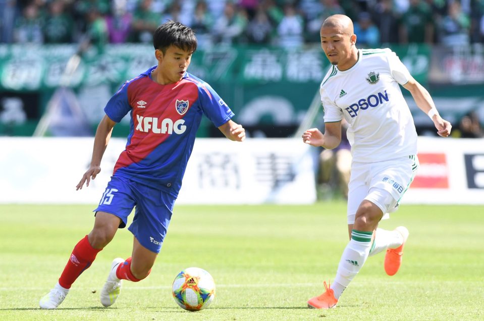  Takefusa Kubo (left) came through the ranks at Barcelona before joining Real Madrid