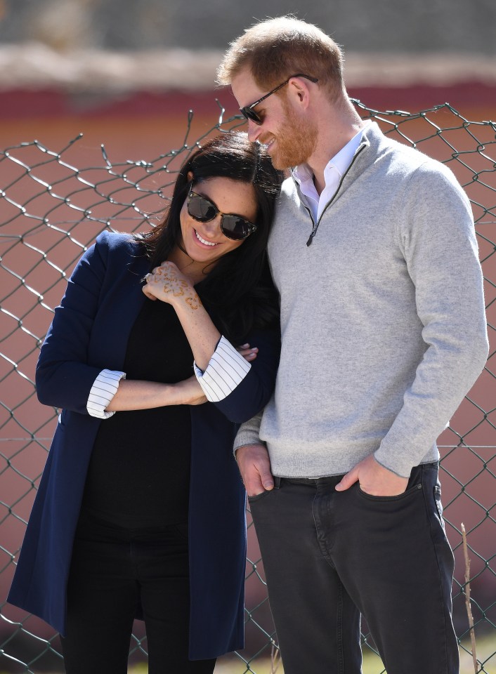  The couple had hoped for a home birth but Meghan was rushed to hospital