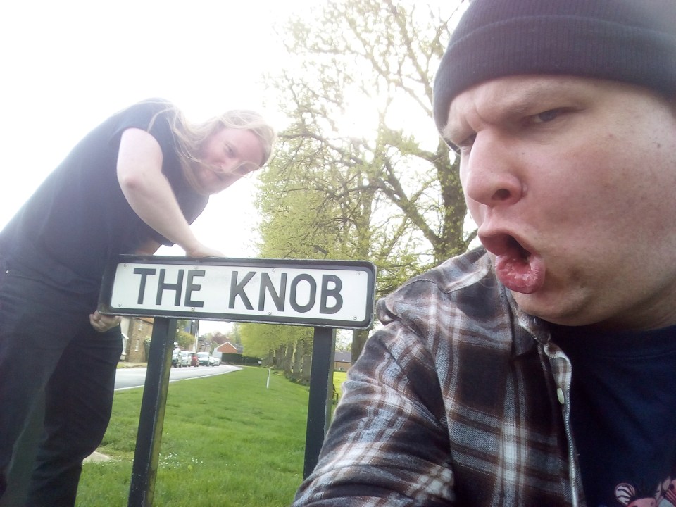  Andy and Magnus Tait visited towns such as The Knob, Sandyballs and Wetwang on their trip