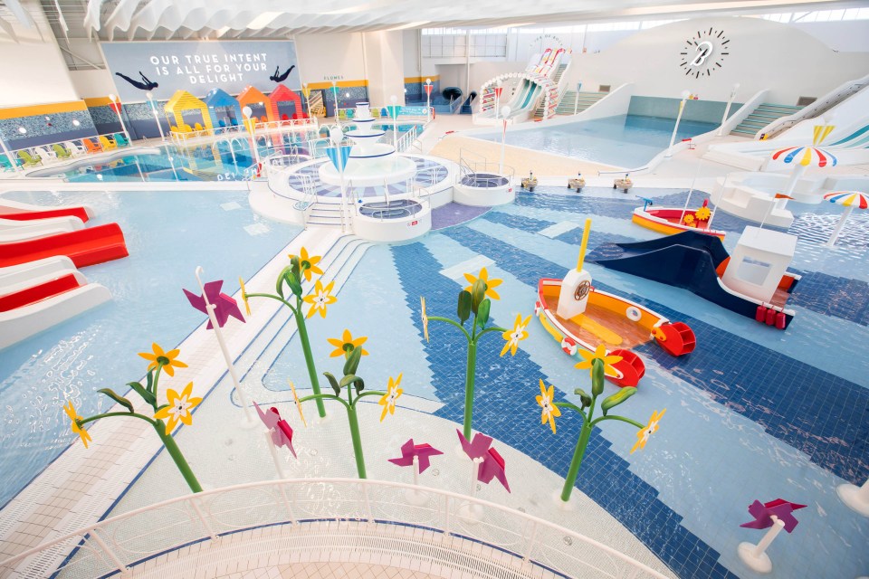 The huge new pool cost £40 million to build