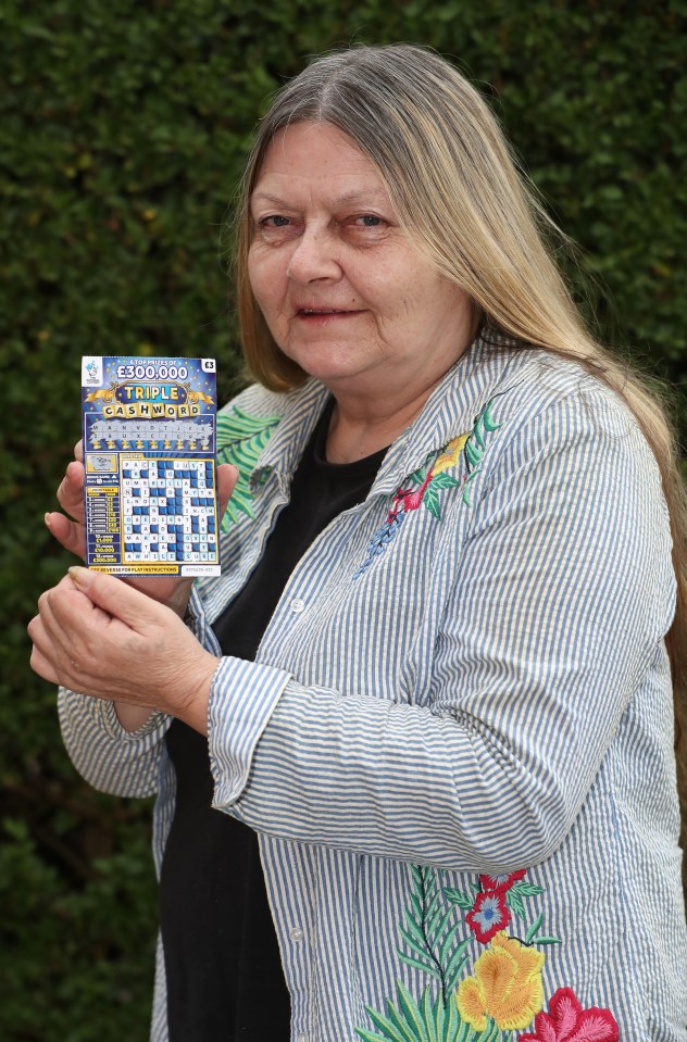  Cath, of Mexborough, South Yorks, was shocked to see the slur on her scratchcard