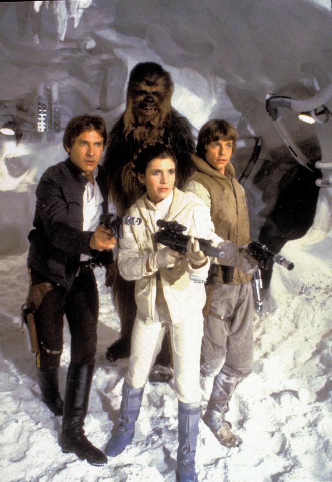  Star Wars' legends Mark Hamill, Harrison Ford, Carrie Fisher and Peter Mayhew