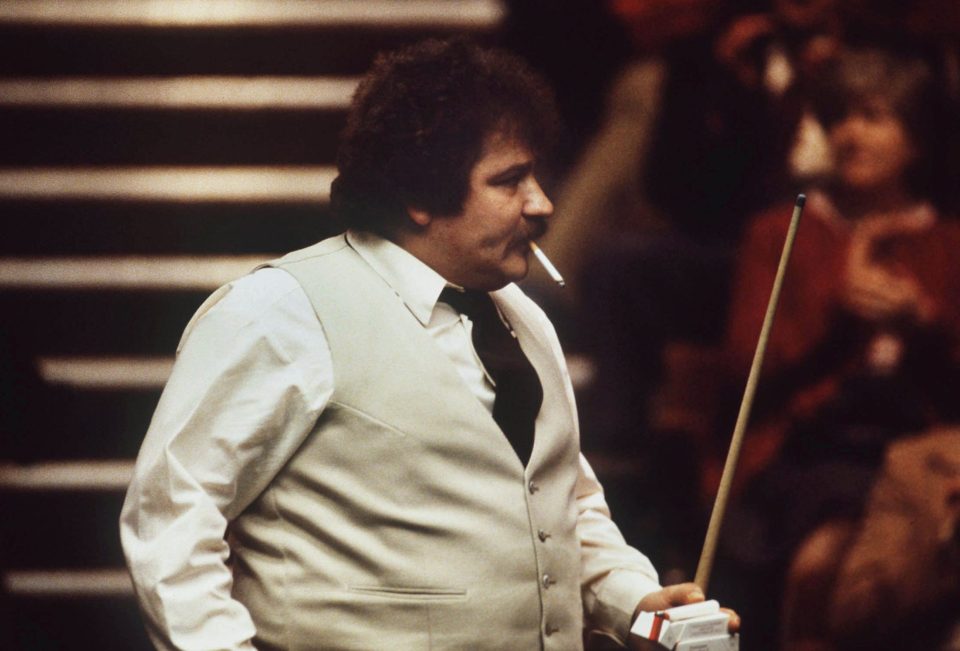  Bill Werbeniuk was one of snookers' biggest hellraisers