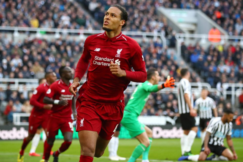  Virgil van Dijk opened the scoring for Liverpool