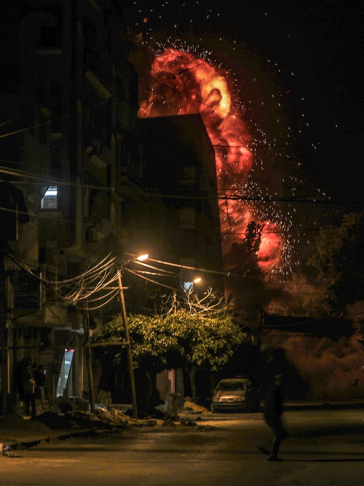  Several homes in Israel were hit by the fire