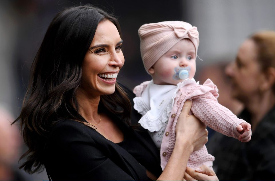  Christine Lampard shows off daughter Patricia publicly for the first time as she cheers on husband Frank