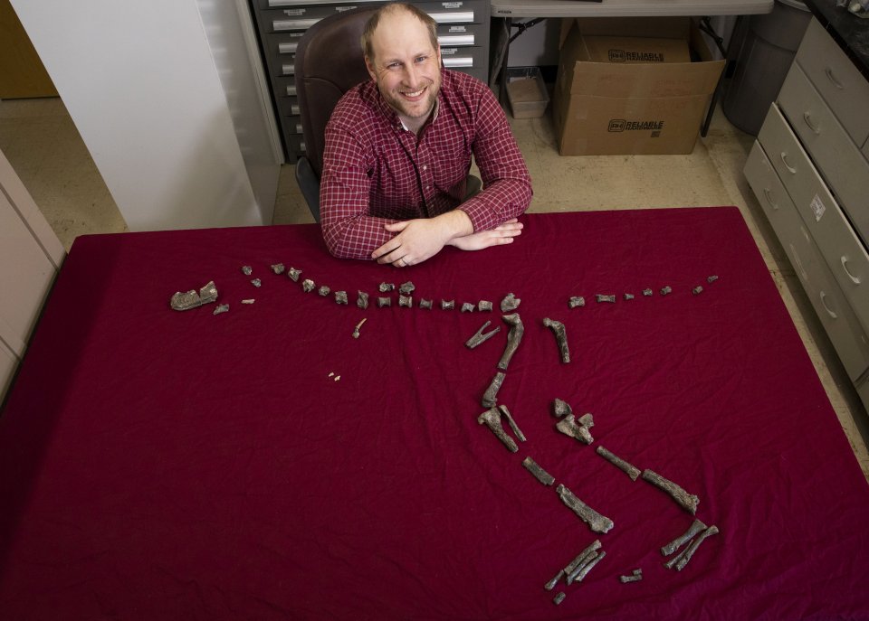  Dr Sterling Nesbitt found the 92million-year-old fossil when he was just 16