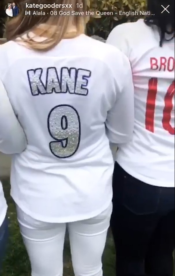  Kate Goodland showed off her love for Harry Kane on her hen-do